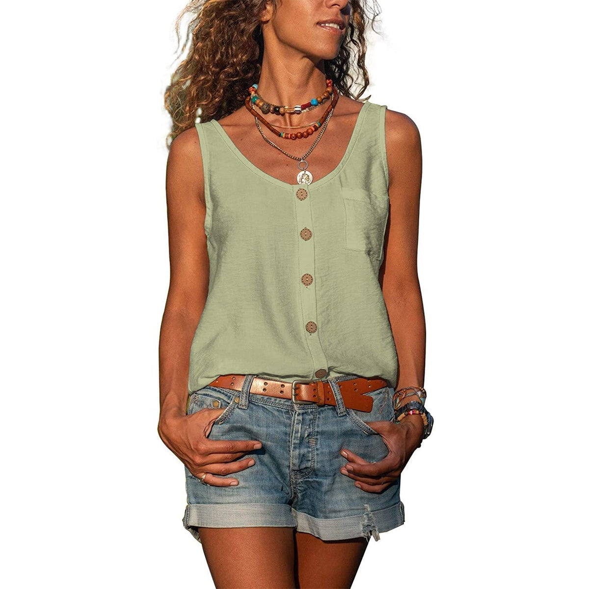 Blisse Women's Tank Top – Elegance Ibiza, Flattering Fit & Premium Materials