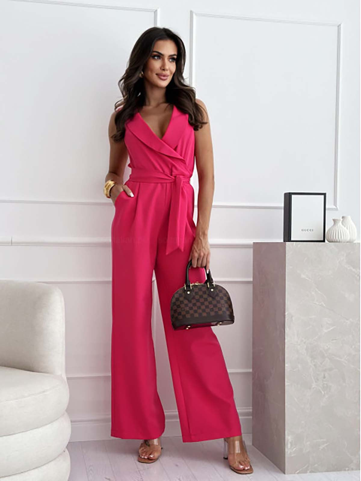 Giuliana Eleganter Damen-Jumpsuit – Ärmelloser Jumpsuit mit schickem und bequemem Schnitt