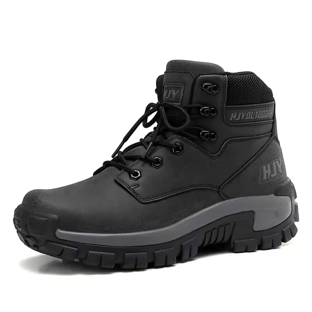 Axel herr outdoor vandringsskor i svart med halkfri gummisulа