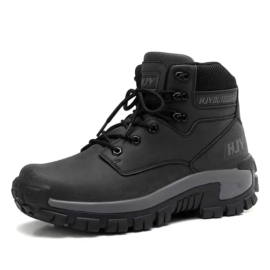 Axel herr outdoor vandringsskor i svart med halkfri gummisulа