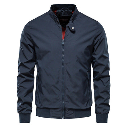 Tyron Dunjacka Herr – Slim Fit Quiltad Jacka med Hög Krage & Lätt Isolering
