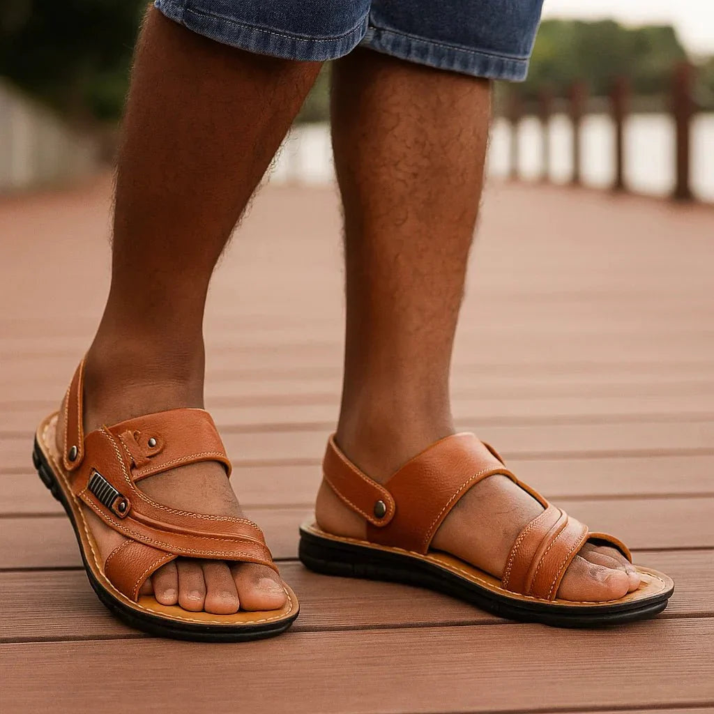 Herr sandaler med halkfri sula och andningsbart overmaterial – Einar