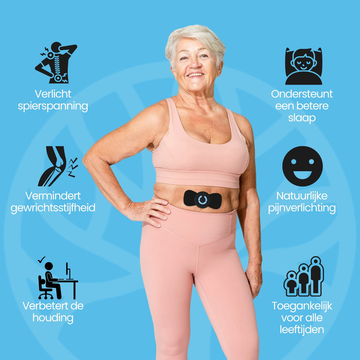Kompakt massager för daglig smärtlindring