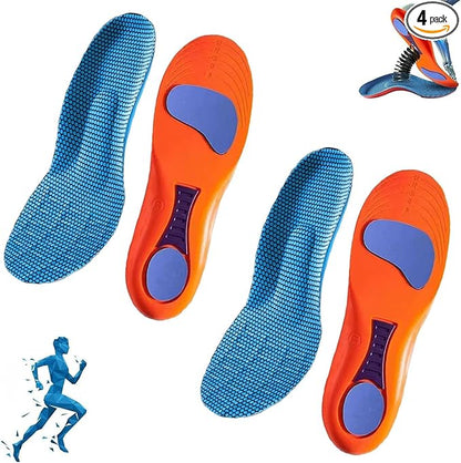 Flexo ortopediska innersuler med gel och EVA-dämpning