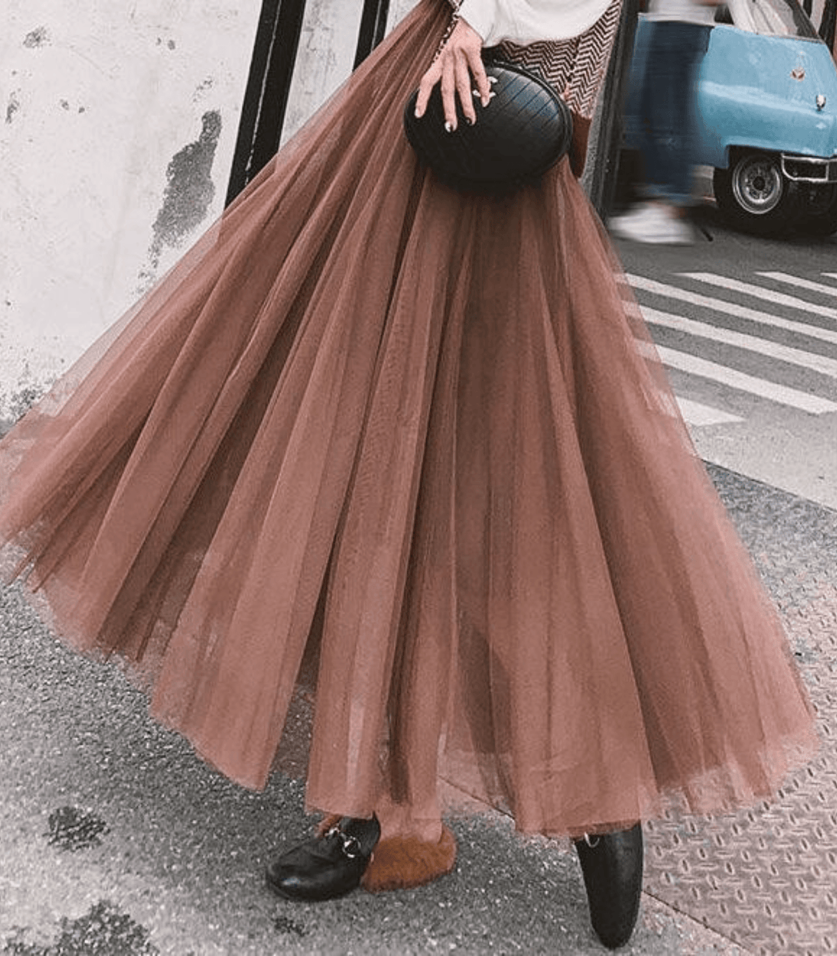 Shandria Tyllkjol Dam – Lätt Midikjol i Tyll & Polyester, Elegant & Flytande Skärning