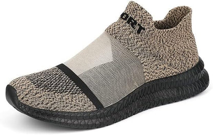 Lenaro herrsneakers khaki – lätta och bekväma för dagligt bruk