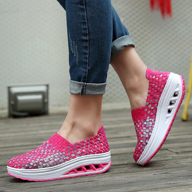 Lina sneakers i colorete för dam – bred passform och förstärkt häl