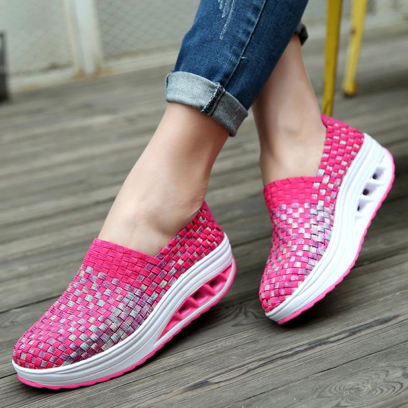 Lina damsneakers gröna – perfekt för promenader och träning