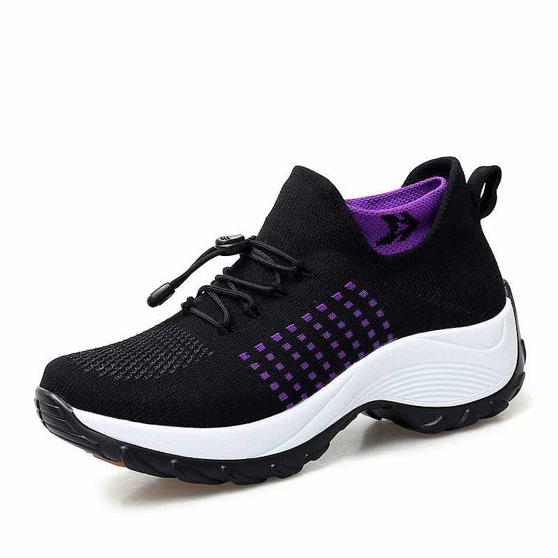 Ergonomiska dam sneakers med elastisk passform – Linna
