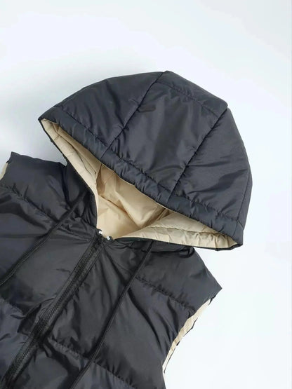 Detalj på fickor på Lyra longline-väst för dam