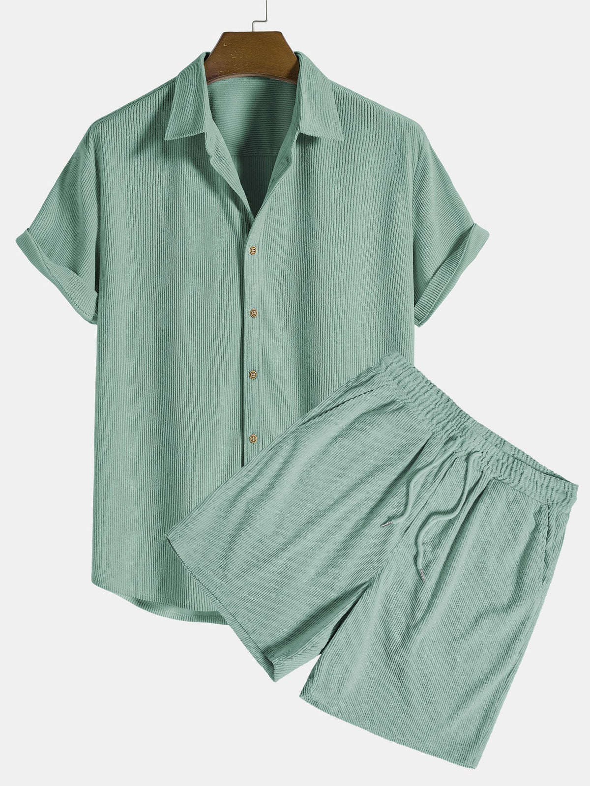 Herren Polo- und Shorts-Set Kareem – Atmungsaktiver Stoff, schmale Passform & Sommerkomfort
