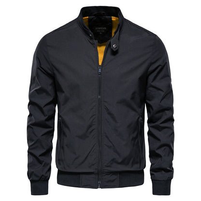 Tyron Dunjacka Herr – Slim Fit Quiltad Jacka med Hög Krage & Lätt Isolering