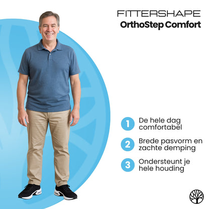 Nova komfortskor i vitt med ortopedisk design för hela dagen