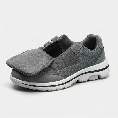 Sidovy av Valgora sneaker som visar rundad tåbox
