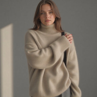 Sydney Damen Rollkragenpullover Oversize aus Kaschmir – Weich, Warm & Elegant