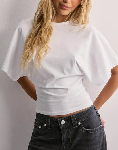 Isabelle T-Shirt Femme – Elegant T-Shirt with Flared Sleeves and Flattering Fitted Cut