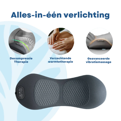 Närbild på Relivo-produktens vibrationsfunktion för ryggbesvär