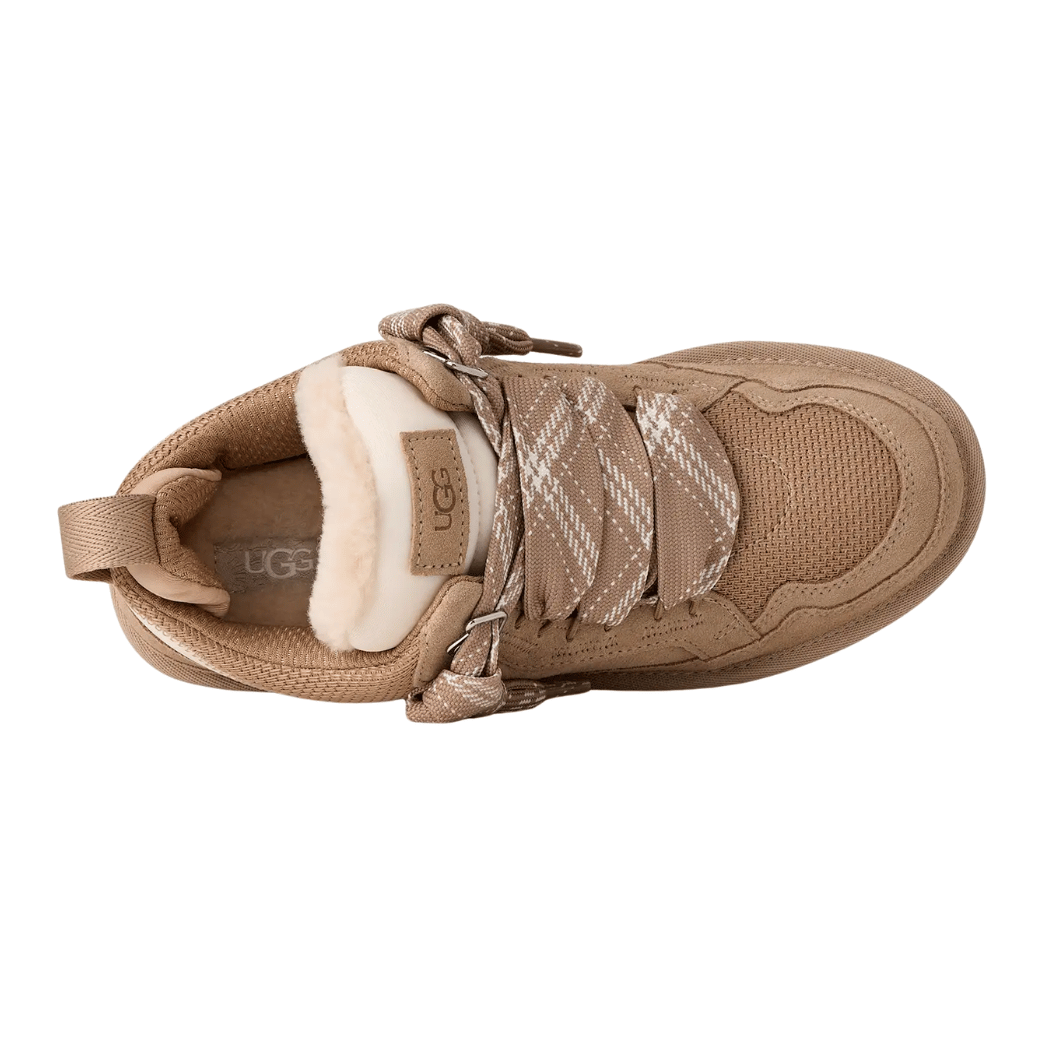 Soleil retro-sneakers dam chestnut – bakvy med vävd häl-ögla