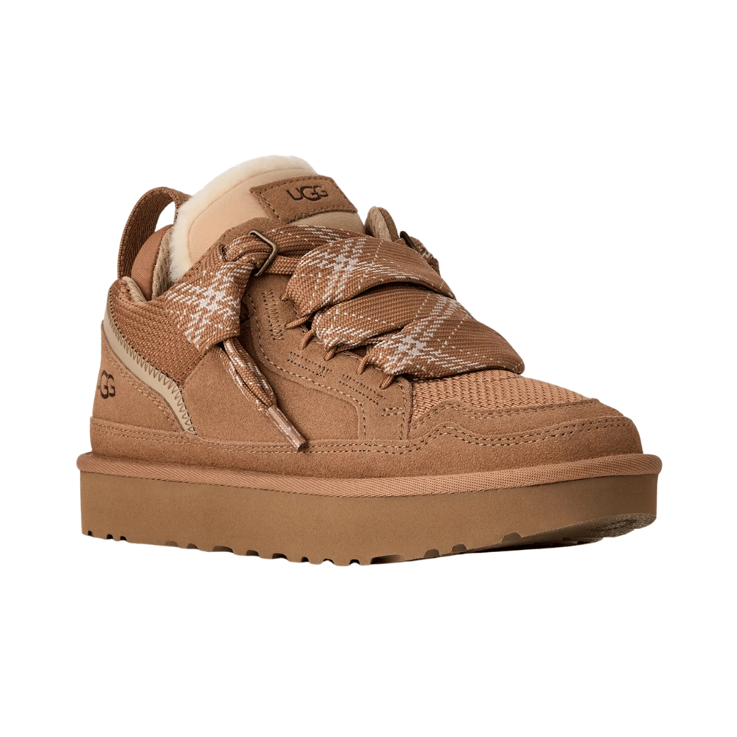 Soleil dam retro-sneakers i chestnut – sidovy med distinkta detaljer