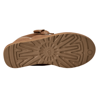 Soleil retro-sneakers dam chestnut – ovandel i mesh-canvas och mocka