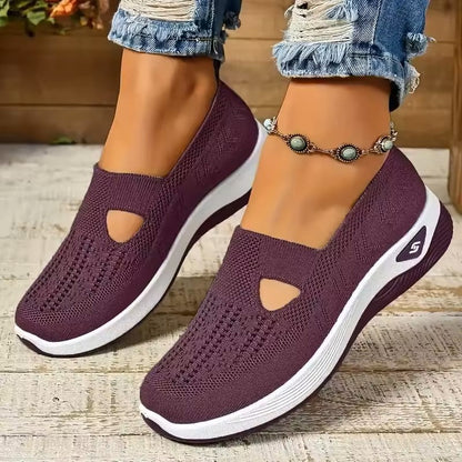Solvei lila sneakers med antitranspirant och fotstöd