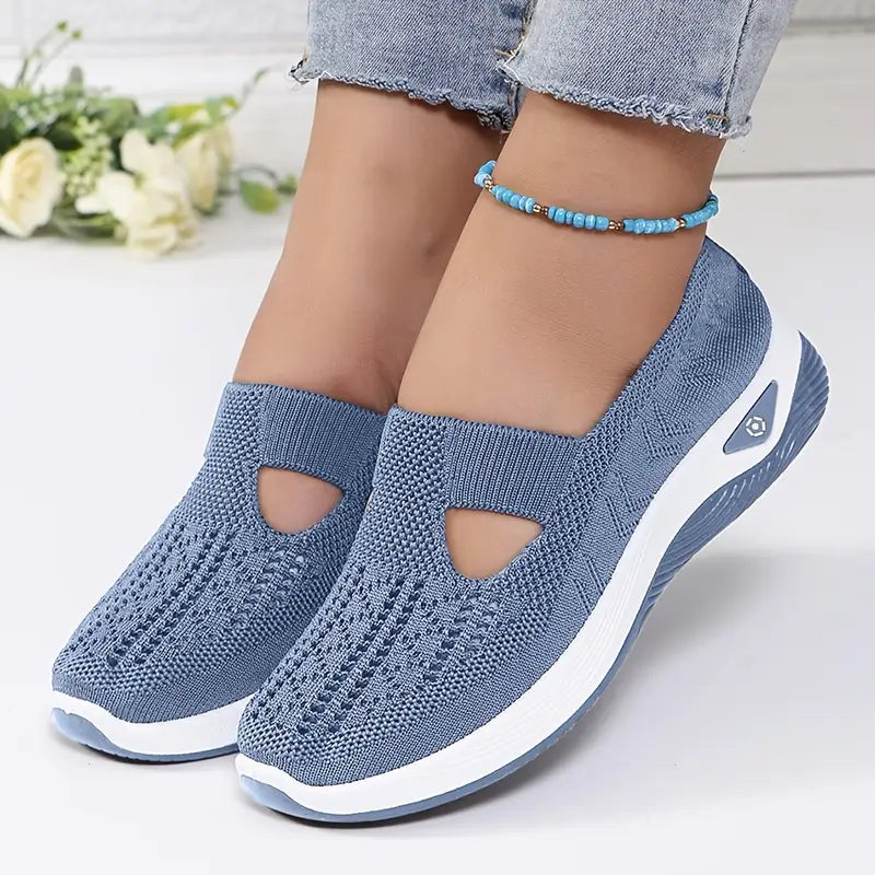 Solvei blå dam sneakers med komfortstöd