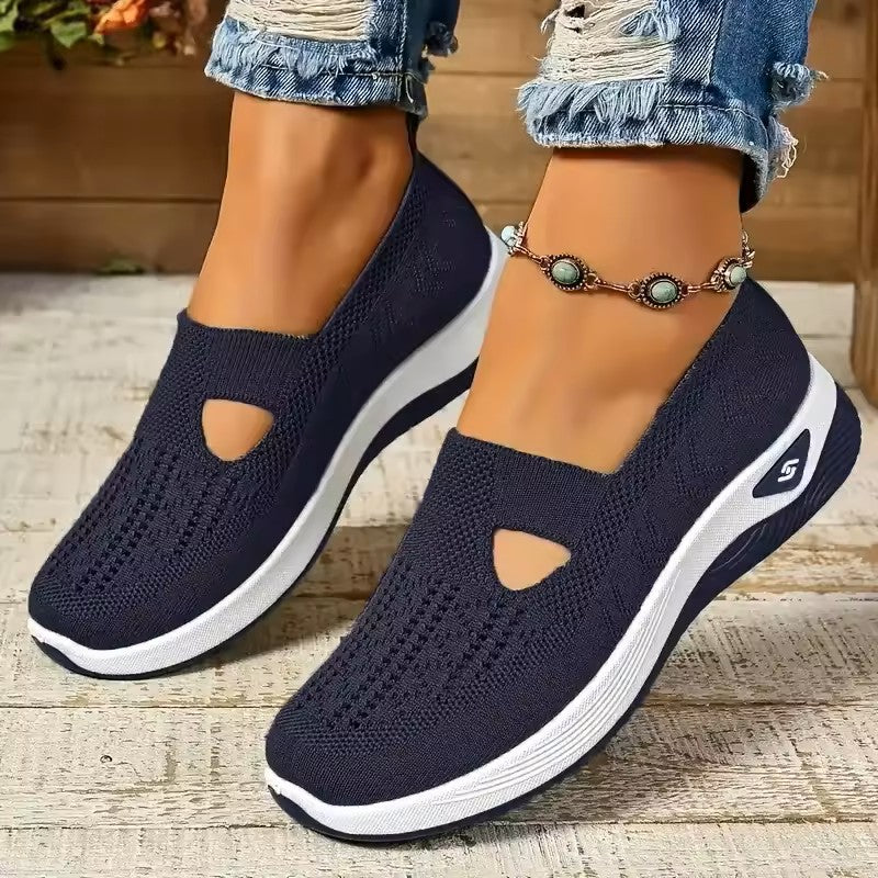 Solvei marinblå sneakers för dam – klassisk passform