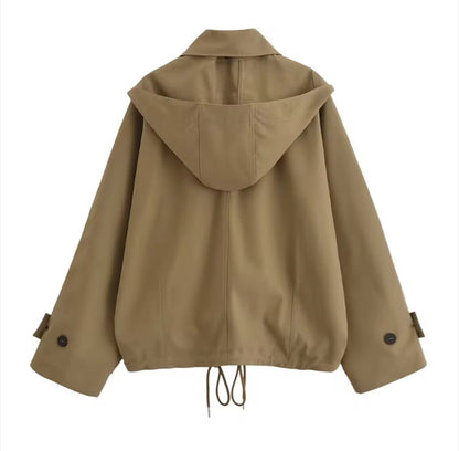 Närbild på vattenavvisande tyg på Velaria damtrenchcoat