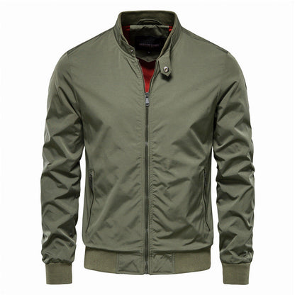 Tyron Dunjacka Herr – Slim Fit Quiltad Jacka med Hög Krage & Lätt Isolering